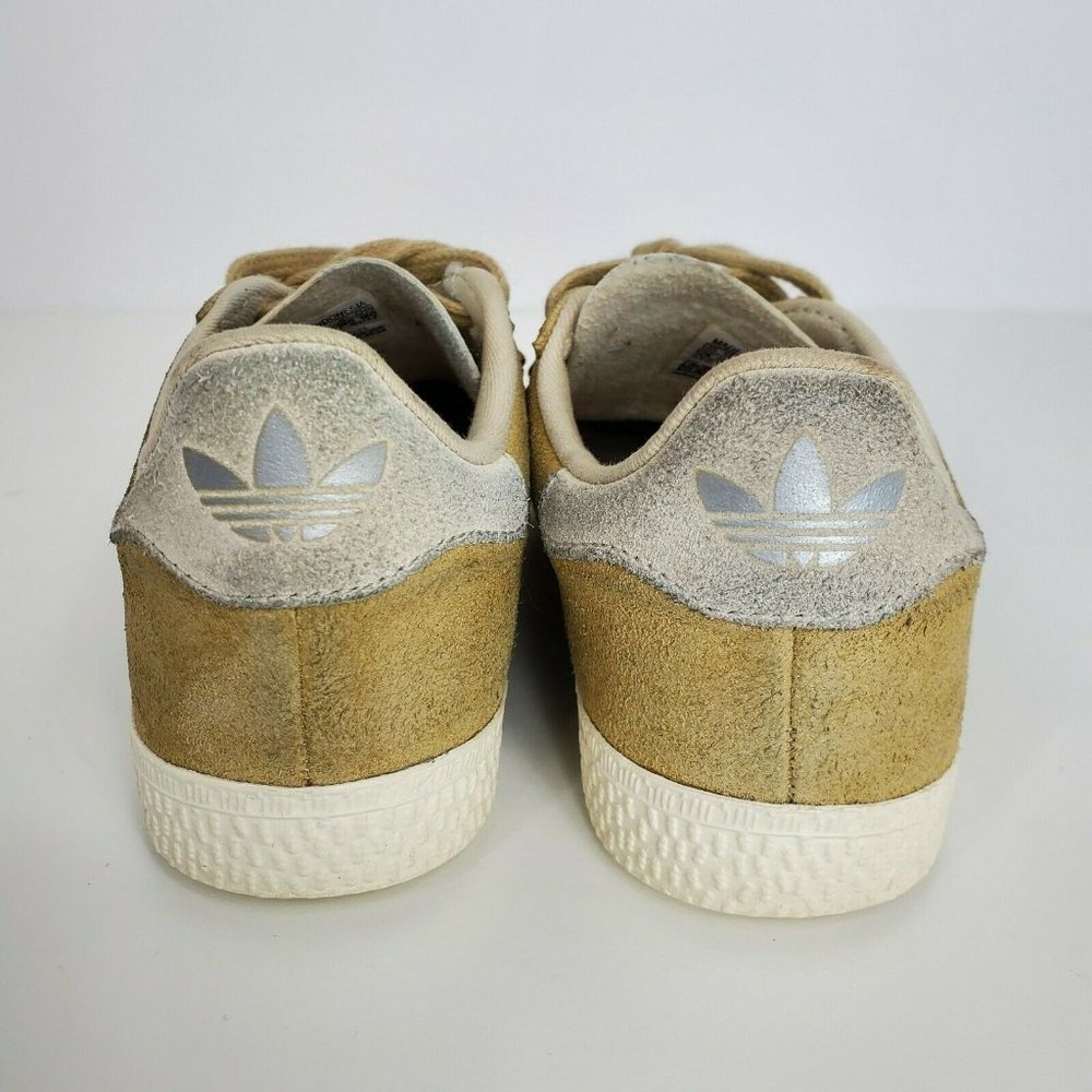 Adidas Kids Tan Suede Youth Gazelle Shoes Sneakers Size 12K - Picture 5 of 10